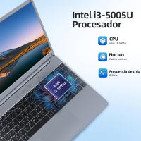 VANWIN Portátil 15,6 "con 24GB de RAM + 512GB SSD (Intel I3 5005U 12 y 16 Hilos), IPS 1920*1080 Pantalla, 11 Pro Windows, 4500mAh, WiFi5, BT5.0, HDMI, USB 3,2*2, RJ 45*1, Quad Channel soporte estéreo, Teclado retroiluminado with texto en Español - details 0