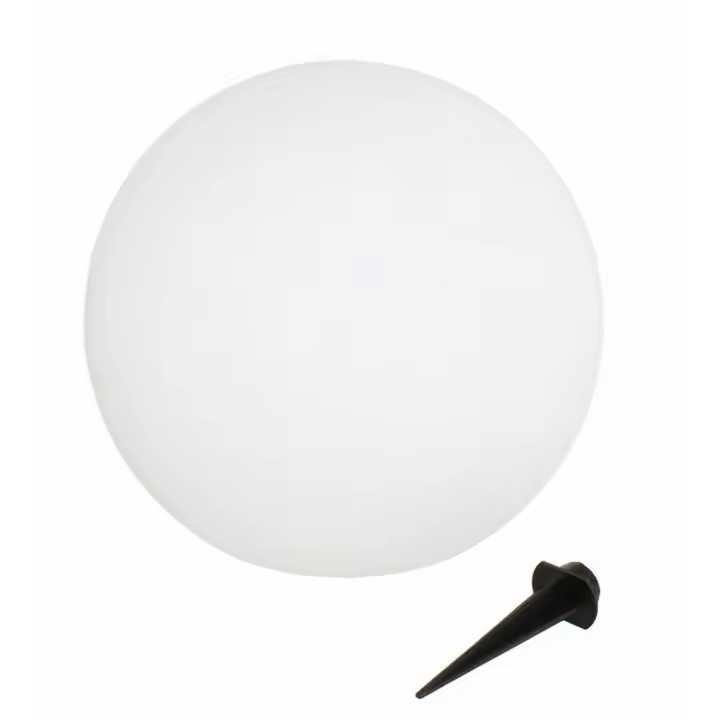 Gerimport Lámpara Solar Jardín Bola 2 Leds RGB 25 Cm - 1