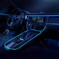 Lámpara De Ambiente LED 3M EL Cold Light Para Coche Con USB Accesorios Interiores De Automóvil Decorativos Para Tablero Y Consola - details 4