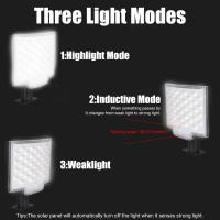Luz Solar Exterior Con Sensor De Movimiento Y Control Remoto 160LED Para Patio Garage Jardín 3 Modos Impermeable - details 5