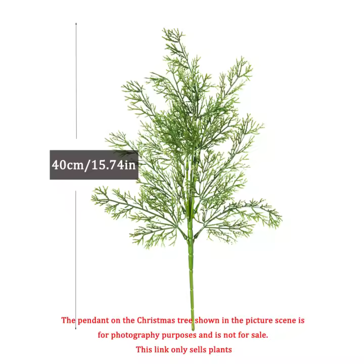 Árbol De Pino Artificial De Navidad 40-50cm Ramas De Ciprés Para Decoración De Jardín Y Hogar Planta De Xmas Para Fiesta De Año Nuevo Y Porche - 1