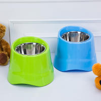 Tazón De Alimentos Para Mascotas De Acero Inoxidable Alto 1PC Apto Para Perros De Pequeño Y Medio Tamaño Tazón Alto Para Mascotas Altas - details 0