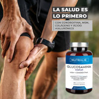 Glucosamina con Condroitina, MSM y Colágeno, Para Articulaciones, Cartílago y Huesos, Antiinflamatorio Natural que Reduce el Dolor con Ácido Hialurónico, Boswelia, Selenio, Zinc, 120 Comprimidos - Nutralie - details 0