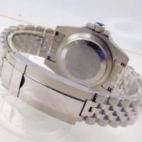 Reloj De Pulsera Automático Tandorio NH35A Date Acero Inoxidable 40mm Inmersión Diversidad Cristal De Zafiro Bisel Rotativo Luminoso - details 14