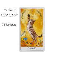 Cartas De Tarot De Gato Lindo Edición De Vistas En Inglés 78 Piezas Juego De Diversión Y Divination Borad Juego De Cartas De Mesa - details 0