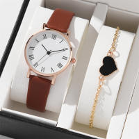 Set De 2 Relojes Para Mujer Lujo Cuero Analogas Reloj De Pulsera De Cuarzo Moda Pulsera Relojes No Aquecible Material De La Caja De Aleación Estilo Casual Tipo De Hebilla Buckle - details 3