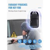 Bolsa Faraday Para Llave De Coche Protector De Caja De RFID Bloqueador De Señal Anti-Robo De Doble Capa De Fibra De Carbono - details 4