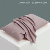 Funda De Almohada Rectangular De 1 Pieza En Color Sólido Tamaño 20x30 Pulgadas (50x76 Cm) Brown/Blue/Grey/Pink Para Ropa De Cama - details 3