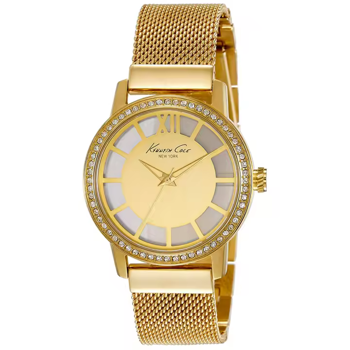 Kenneth Cole Ikc4956 Tribeca Reloj Para Para Mujer Color Dorado - 1