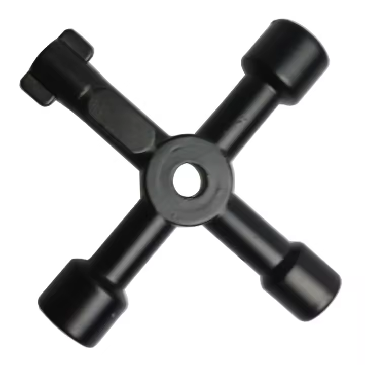 Llave De Triángulo Universal Multifuncional 4 Maneras Para Plomero Clavija Para Mangueras Caja De Medidores De Gas Y Electricidad Radiadores - 1