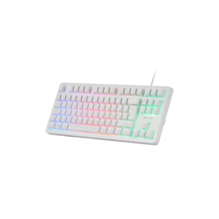 Mars Gaming - MK023, Teclado Gaming TKL, Tecnología Híbrida H-Mech, Iluminación FRGB Rainbow, Anti-ghosting, Compatib - MK023WES MK023WES - 1