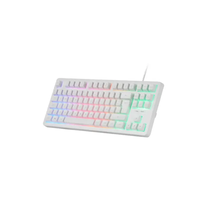 Mars Gaming - MK023, Teclado Gaming TKL, Tecnología Híbrida H-Mech, Iluminación FRGB Rainbow, Anti-ghosting, Compatib - MK023WES MK023WES - 1