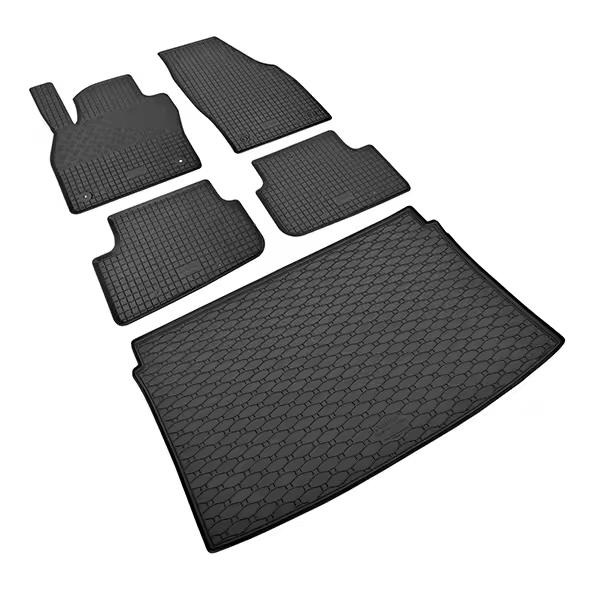 Conjunto de Alfombra Protector de maletero y alfombrillas de goma a medida para SEAT Arona - 1