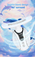 Nuevo producto instrumento de belleza para el cuello masaje vibratorio instrumento de patrón de cuello plancha pequeña para levantar y tensar el cuello y la cara con luz de color importada en belleza blanca - details 4