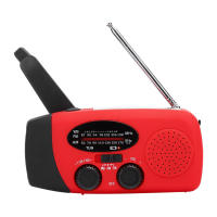 Radio De Manivela Con Carga Solar Y Luz LED Generador De Electricidad Para Emergencias Radio Portátil Con Altavoz Integrado - details 0