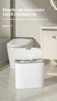 Basurero Inteligente 14L Con Sensor Automático Montado En La Pared Impermeable Y Elegante Para Cocina Y Baño Blanco - details 2