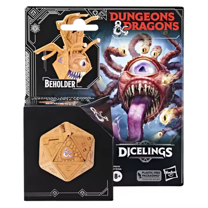Figura hasbro  dicelings dungeons & dragons : honor among thieves -  black dragon - 1