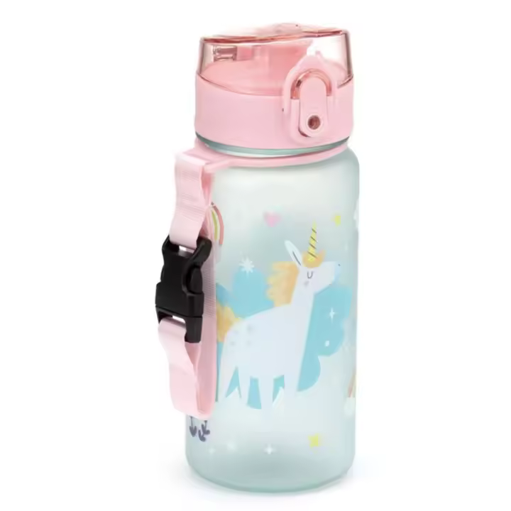 Botella Agua Infantil Inastillable Unicornio Mágico 350ml - Ideal para Niños y Niñas - Sin Riesgo de Romperse - Diseño Encantador. Puckator - 1