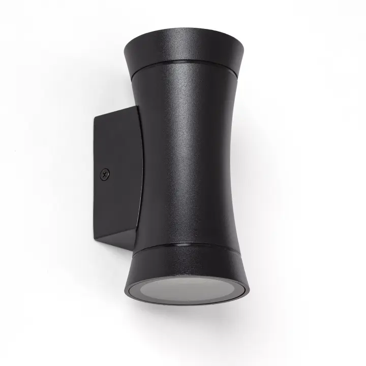 Ledkia Aplique de Pared Exterior Aluminio Aynik Negro - 1