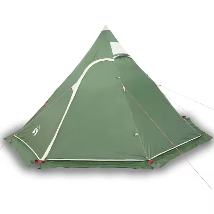 vidaXL Tienda de campaña tipi para 5 personas impermeable verde - 1