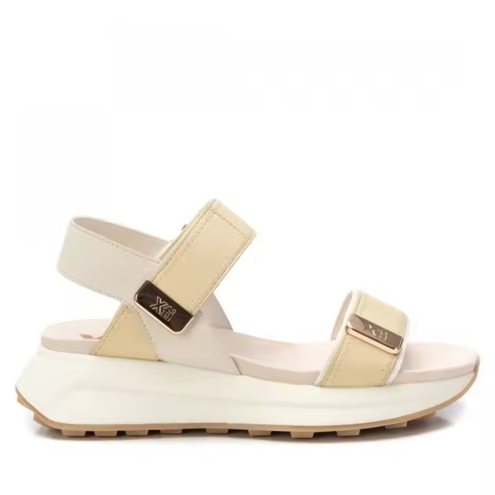 Sandalias plataforma mujer XTI 143874 06 SANDALIA PLATAFORMA VELCROS HIELO 35744 25V - 1
