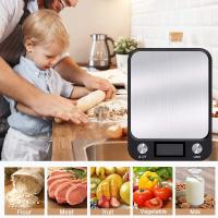 Báscula De Cocina 15Kg/1g Electrónica Digital Con Diseño De Acero Inoxidable Para Medir Alimentos Y Pasteles Escala Inteligente Para Café - details 10