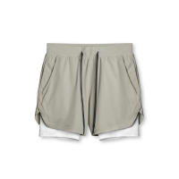 Shorts De Verano 2023 Para Hombre Deporte Fitness Running Doble Capa Quick-drying Two-in-One Estilo Casual Cierre Con Cordón - details 15