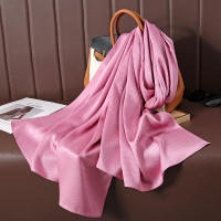Pañuelo De Seda Lujoso Para Mujer En Color Sólido Moda Comodidad Y Versatilidad Shawl Muffler Neckerchief Bandanna Para Exterior - details 42