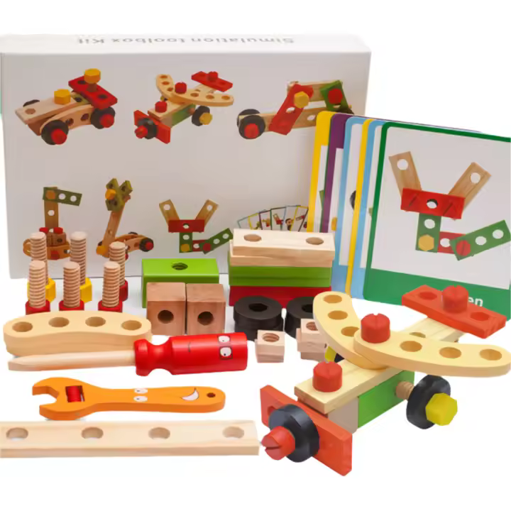 Juguetes Educativos De Madera Simulación Desmontaje Y Reparación Para Niños Regalos De Vacaciones Para Edad 3-6 Años - 1