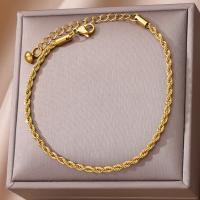 Pulsera De Tobillo Ajustable Vintage Punk Con Cadena De Enredado Oro Para Mujeres Y Hombres Accesorios De Joyería De Acero Inoxidable Regalos - details 1