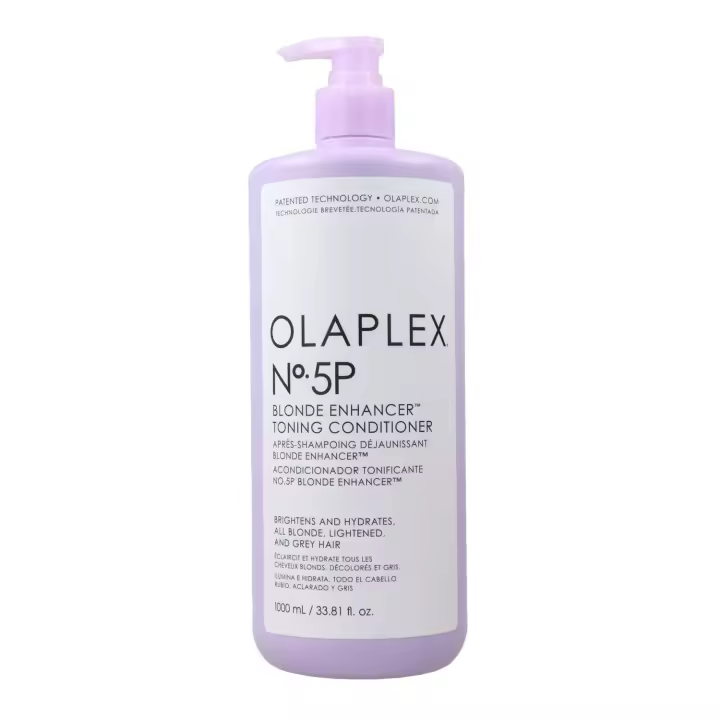Olaplex blonde enhancer toning  nº 5p acondicionador 1000  ml, acondicionador violeta para cabellos rubios. - 1