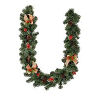 Guirnalda Artificial De Navidad De 5.9 Pies Decorada Con Conos De Pino Y Clusters De Bayas Para Fiestas De Invierno Y Agradecimiento - details 7