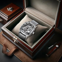 Reloj Mecánico Para Hombre Estilo Casual Sencillo Y Atmosferico Con Luz Luminosa Hueca Resistente Al Agua Dial Romano Material De La Correa Aleación - details 0