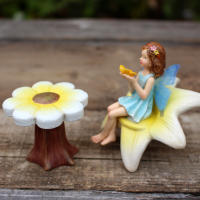 Juego De Flores Fae Para Decorar Un Ambiente Relajante Con Micro Paisajes De Macetas Adorno De Verano Para Exterior Estilo Fairy - details 11