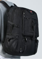 Mochila De Viaje Grande 50L 80L Para Hombre Con Compartimento Para Zapatos Separado Bolsa De Negocios Impermeable Deportes Al Aire Libre Negro Mochilas De Almacenamiento - details 14
