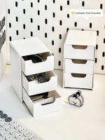 Caja De Almacenamiento De Escritorio Mini Estilo Cajón Para Joyería Y Artículos Misceláneos Tres Capas Partitioned Ecológica - details 2