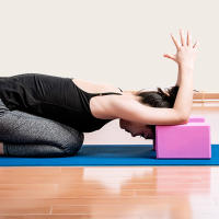 Bloques De Yoga De Alta Densidad En Foam EVA Firmes Bloque De Gimnasia Para Alivio Del Dolor Muscular Y Estrés Color Rosa - details 4