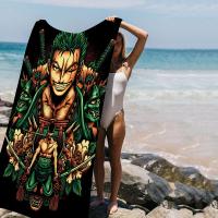 Toalla De Playa Colorida Para Niñas Roronoa Zoro One Piece Toalla De Baño Microfibra Secado Rápido Sand Free Para Yoga Spa Gimnasio Piscina - details 9