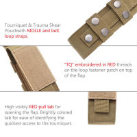 Bolsa De Almacenamiento MOLLE De Nylon Para Torniquete Y Cuchillas De Trauma EMT Holster De Lámpara De Mano Bolsa De Cinturón EDC - details 14