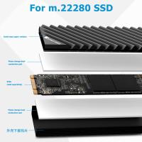 Jonsbo M2 2280 Disipador De Calor De Aluminio Para SSD M.2 NVMe Con Goma Térmica Para Enfriamiento Del Disco Duro NVMe Compatible Con PS5 - details 7