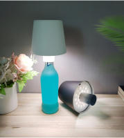 Lámpara De Mesa Recargable LED Para Botella De Vino Con Superficie Lisa Ajustable En 3 Colores Para Ambiente De Bar Y Café Decoración Nocturna - details 7