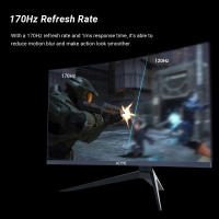 KTC Monitor Gaming Curvo de 27 ”, 170Hz, 165Hz, 2K QHD 2560 x 1440, 1ms, HVA 1500R Sin Marco, FreeSync & G-Sync, 16:9, 120% sRGB_4000:1_250cd/m²_3ms _Flicker-Free_ Low Blue Light, Pantalla de reducción de luz Azul, DP1.4, HDMI2.0, H27S17 Salida de audio - details 3