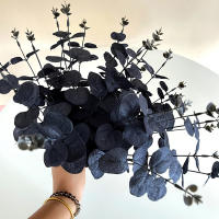 Flores Artificiales De Eucalipto Negro 34cm Para Decoración De Habitaciones Y Mesas Decoración De Navidad Y Año Nuevo - details 3