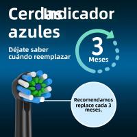 Cabezales De Repuesto CrossAction Para Broca Oral B Trizone Triumph Vitality D100 D12 D16 D36 Electrónico Para Adultos 4PCS - details 4