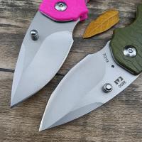 Cuchillo Plegable Táctico De Manija De Fibra De Vidrio Y Hoja De Acero Inoxidable 7Cr13Mov Para Camping Herramienta Cortante Multicolor - details 2