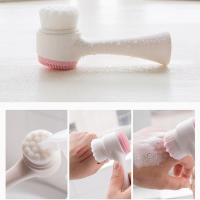 Cepillo De Limpieza Facial 3D Doble De Silicona Con Cerdas Suaves Exfoliador Manual Doble Cara Para Masaje Y Eliminación De Piel Muerta - details 6