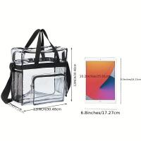 Bolso De Hombro De Viaje Transparente PVC Con Múltiples Bolsillos Bolso Ligero Y Impermeable Para Almacenamiento - details 1