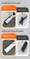 Cepillo De Piso Para Baño Y Cocina Multifuncional Con Mango Largo Para Limpieza De Juntas De Azulejos Y Espacios Estrechos - details 2
