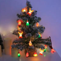 Luces De Navidad LED Con Diseños De Santa Claus Snowman Y Árbol De Navidad En Silicón Gel Para Decoración De Fiesta - details 2