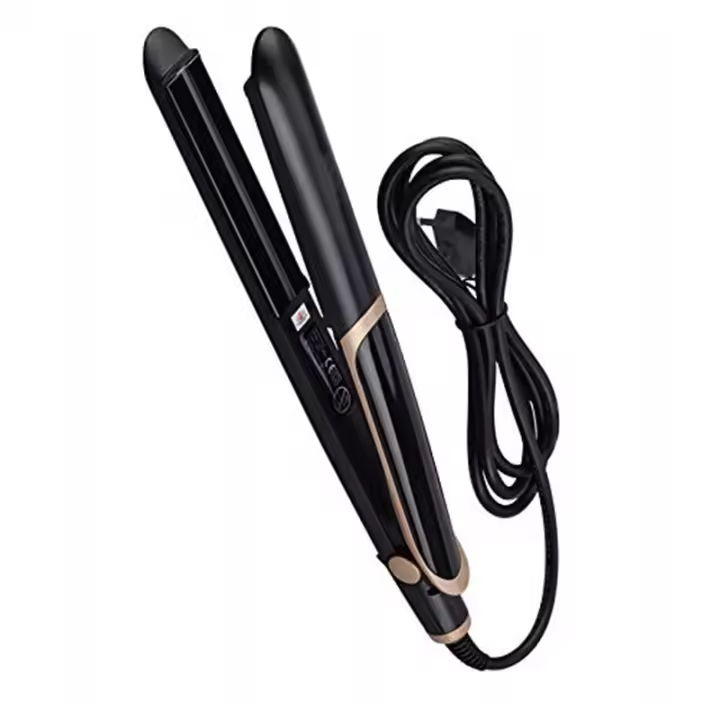 Plancha de pelo con pantalla LCD infrarroja ultrasónica, tabla de planchar plana, recupera planchas de pelo dañadas - 1